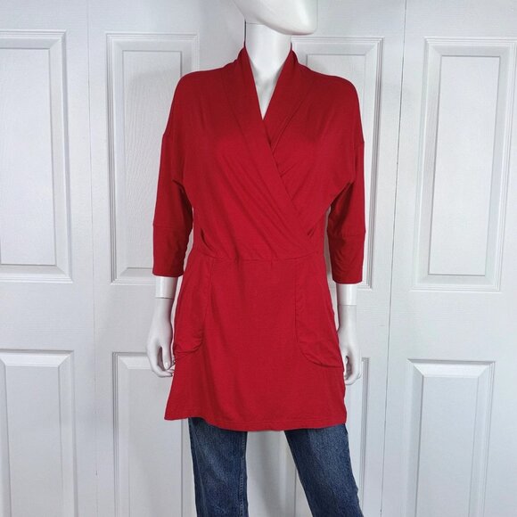 MANDALA WEAR women's red tunic small - Picture 1 of 2